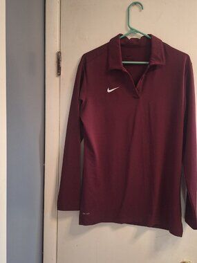 nike dri fit puple long sleeve shirt XL